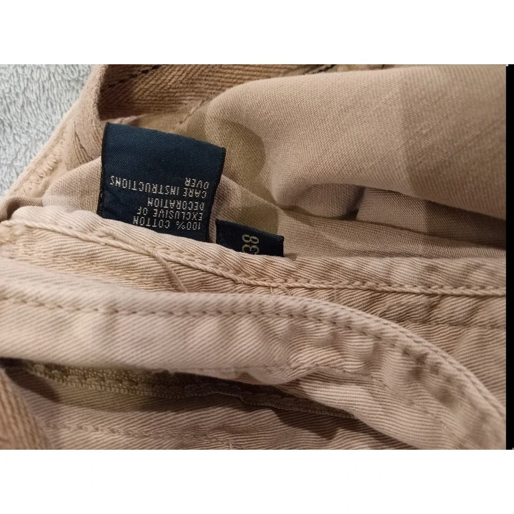 2 Mens Polo Ralph Lauren Y2k‎ Cargo Chino Khaki Shorts Size 38